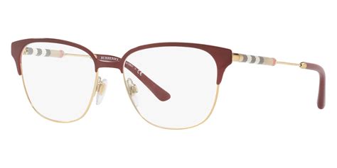 Burberry™ BE1313Q 1238 53 Bordeaux/Light Gold Eyeglasses